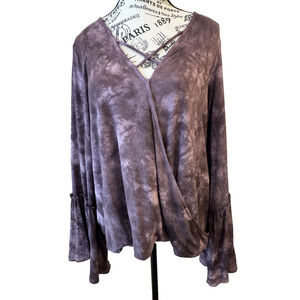 American Eagle Outfitters Women’s Top Soft & Sexy Large Purple Long Sleeve